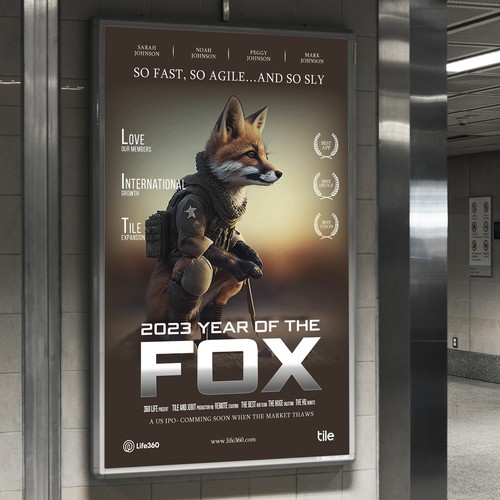 Life360 2023 Year of the Fox Poster Design by Sketch Media™