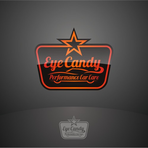 Eye candy fun logo concept Stock Vector