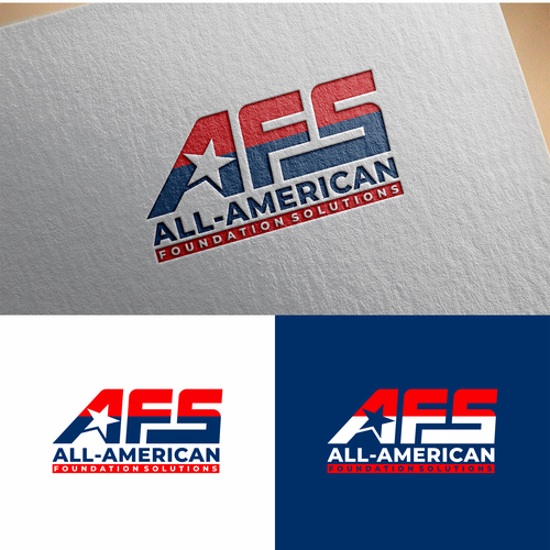 All-American Foundation Solutions Company Logo Design by DSGNESIA™