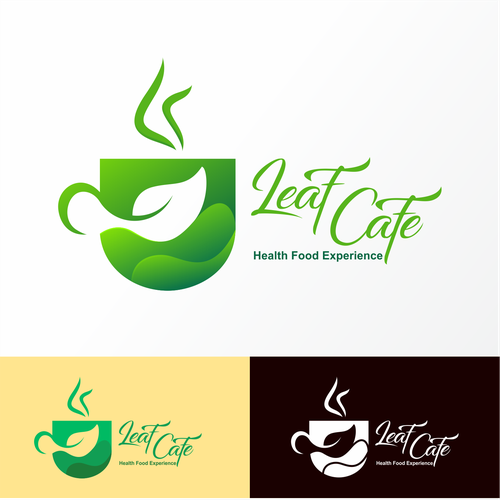 Design Logo: Leaf Cafe por Bagus Ridho