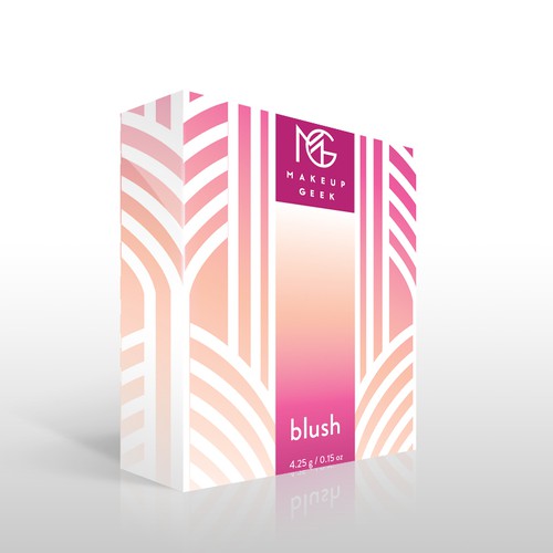 Makeup Geek Blush Box w/ Art Deco Influences Design by HollyMcA
