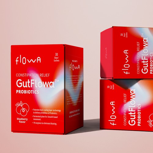 Designs | Probiotics with flow. Clean and artistic box label design ...