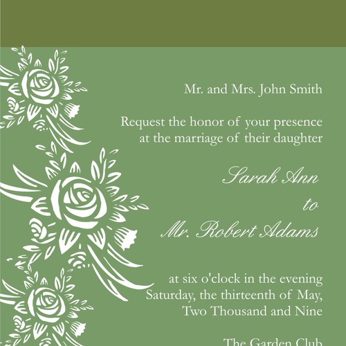 Letterpress Wedding Invitations Design por muy