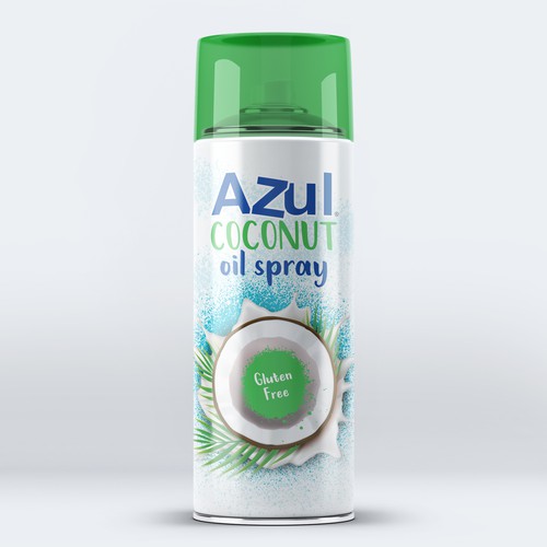 Create Product Extension for Azul Coconut Product - Azul Coconut Oil Spray Design by _fra_