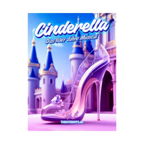 Poster for Musical "Cinderella" with the best Songs of the 80s Design by Alphature