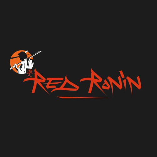 Anime-inspired logo for Red Ronin Design by Guido_Astolfi
