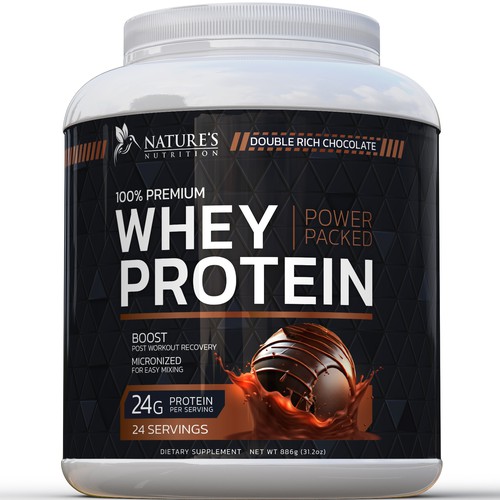 Tasty Whey Protein Chocolate Design Needed for Nature's Nutrition Design réalisé par R O S H I N