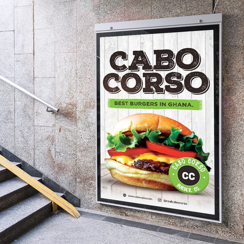 Billboard for Burger Company Design by Sankkartist