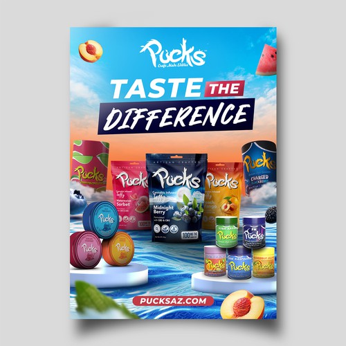 Searching for compelling advertisement for Cannabis edible brand Design by Divergentnic