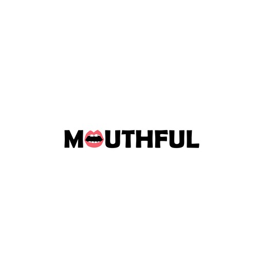 Strong, spunky yet clean logo for mouthful Design by Replika_