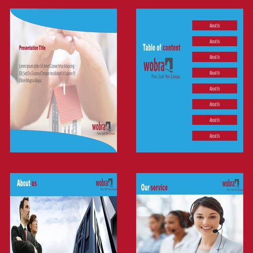 Plantilla de Powerpoint propuesta en el concurso por Yeasir Arafat Rubel