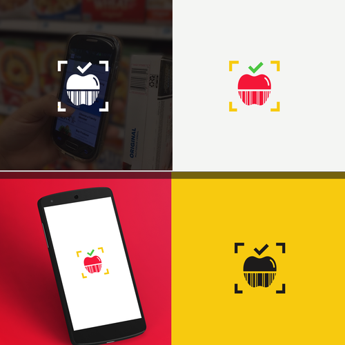 Logo for mobile app that will scan the food product for additives Design by logorilla™