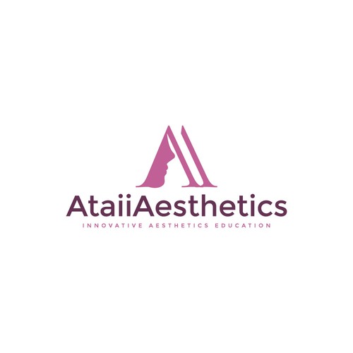 Classy education logo design for Aesthetic education. Design by AnamuArt