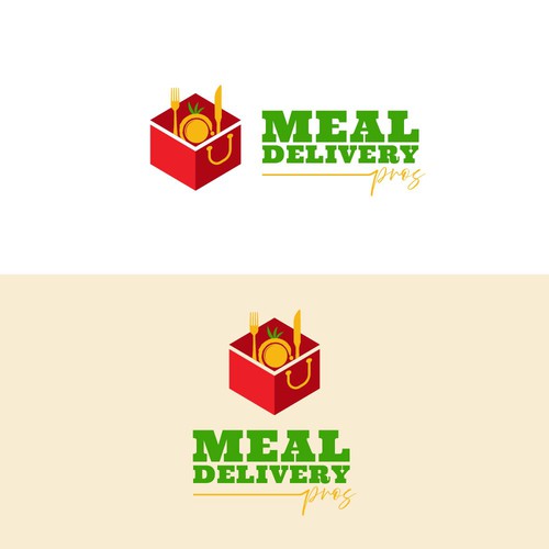 Simple Logo for Meal Delivery Pros (Quick and Easy With Colors Chosen) Design by line2code