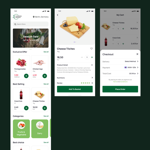 Farmers Market App Ontwerp door Raymond's designs