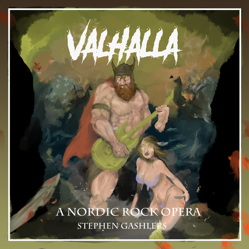 Designs Valhalla A Nordic Rock Opera (viking rock album cover