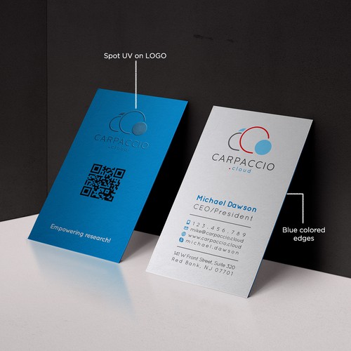 Give more muscle to research with graphic ID for CARPACCIO.cloud Design by kendhie