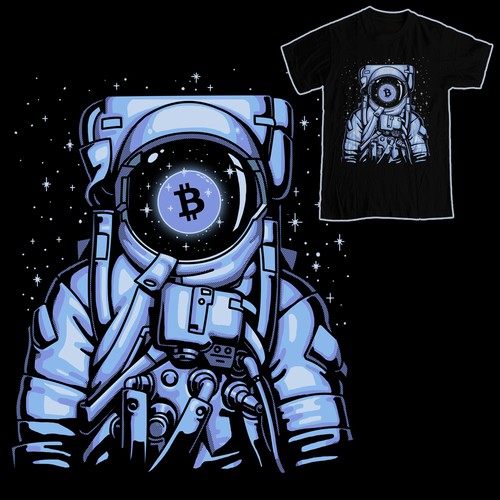 Pure Crypto Shirts to the MOON! Design by Morgan SG