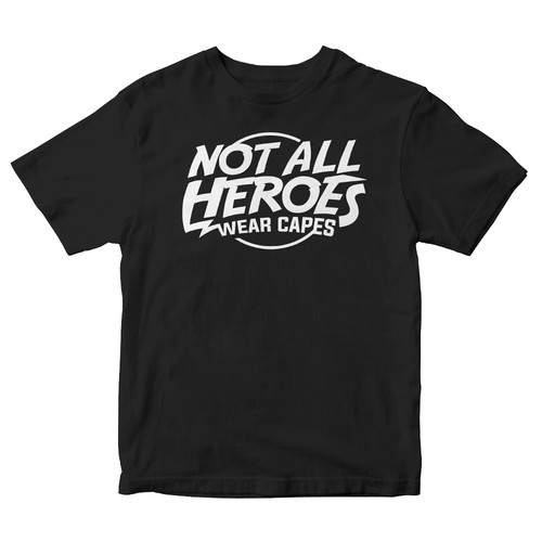 Anti Hero Shirt design - Not All Heroes Wear Capes Design by Heartless