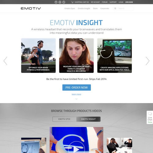 Redesign website for International Award Winning EEG system Design by Zallhady