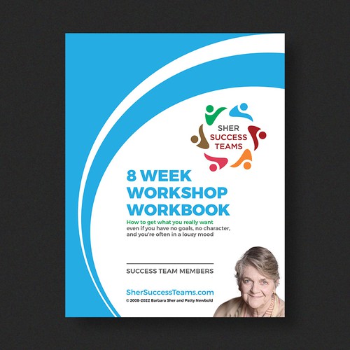 Workbook front cover for adults with big dreams - make me smile Design by Xnine