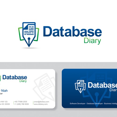 Database Diary need a new logo and business card デザイン by Kangkinpark
