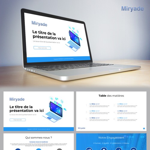PowerPoint template contest entry by Wisden