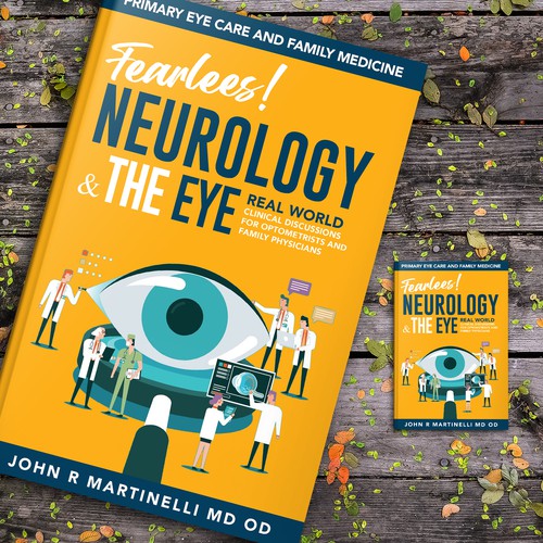 Medical Cover about Neurology & The Eye/Vision in a bold yet engaging style for a new educational series for physicians. Design by Aaniyah.ahmed