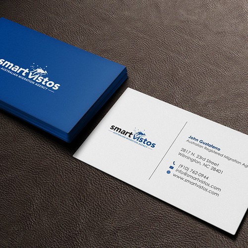 We need a great and creative business card for an Australian Migration Agency. Design por ivan!