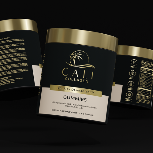 Cali Collagen Jar Label Design Contest (Luxury) Design by ilonaGi