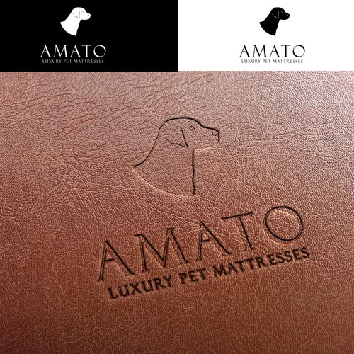 AMATO modern/luxury dog bed logo Design by ZS.99