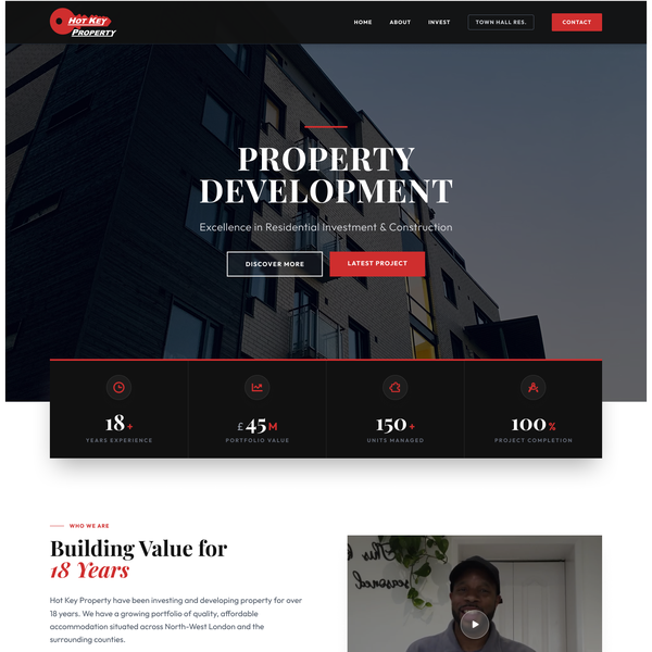 Property Developer Website Design in UK London 