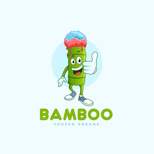 Design a killer logo for a shaved ice stand for kids. Design by Shallu Narula