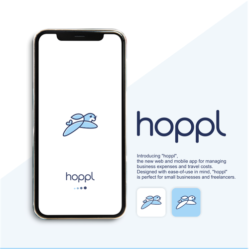 Hop to it: Design a logo for hoppl.io, the easy travel expense app Design by ᶜˢ░ₒᵤᵣₐGraphic