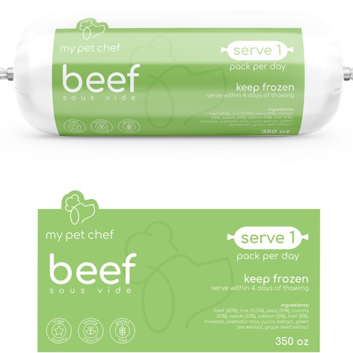 Premium Fresh Dog Food Design by Totoya