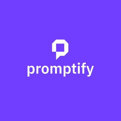 Modern, Simple and Sleek Logo for Promptify.com Design by GIRMEN