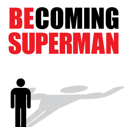 "Becoming Superhuman" Book Cover Diseño de ThatJohnD