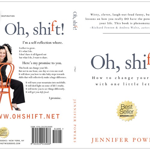 The book Oh, shift! needs a new cover design!  Design by line14