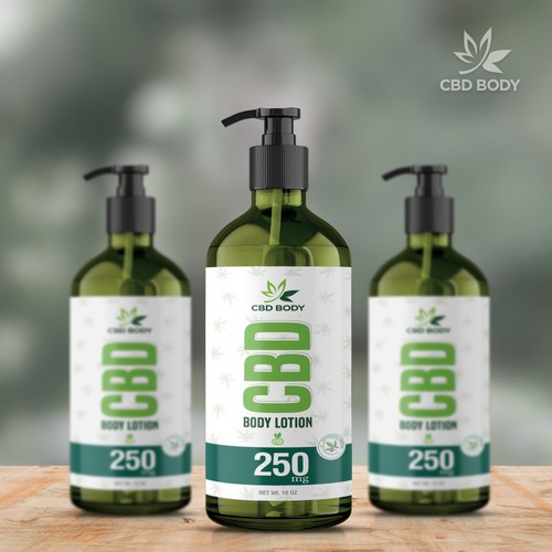 CBD Body Lotion Label Design Contest Design by Manoj Gajjar