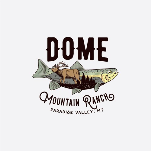 Dome Mountain Ranch Logo!!! Design by iyank iyo