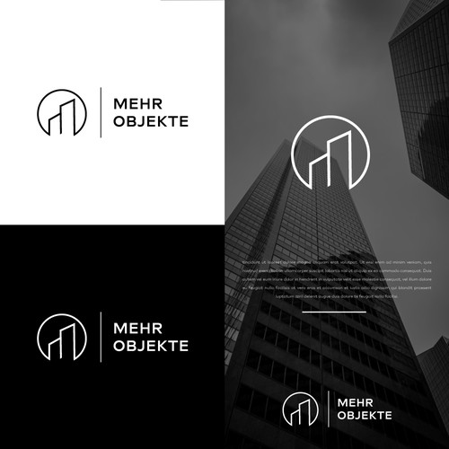Corporate identy and logo for real estate marketing agency Design by Designfirm