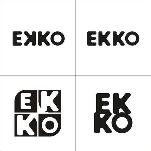 SIMPLE LOGO - ekko Letters then dm after Design by e^design