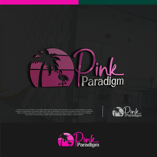 "The Pink Paradigm: Pink is a Lifestyle" winning Logo design