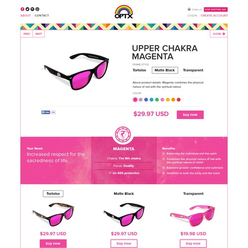 Bright, Colorful, and Beautiful Design Requested for Ecommerce Website Diseño de AwesomeMolly