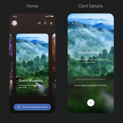 Simple & Easy To Use App To Help User's Achieve Their Goals & Improve Their Life Diseño de Dedy S