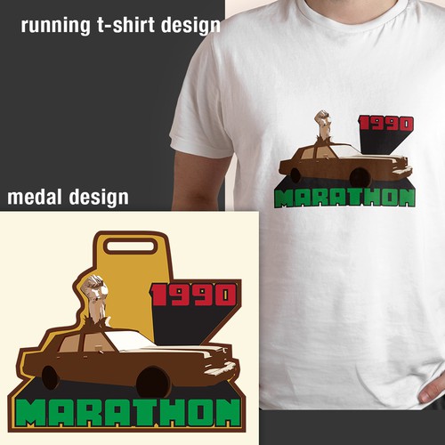 marathon medal Design by Andreart Q