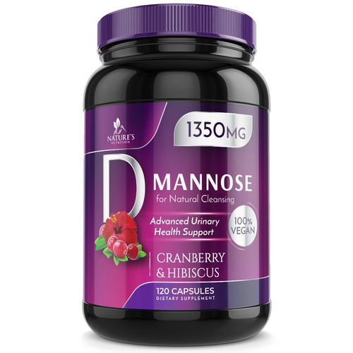 Colorful D-Mannose Design Needed for Nature's Nutrition Design von Wfemme