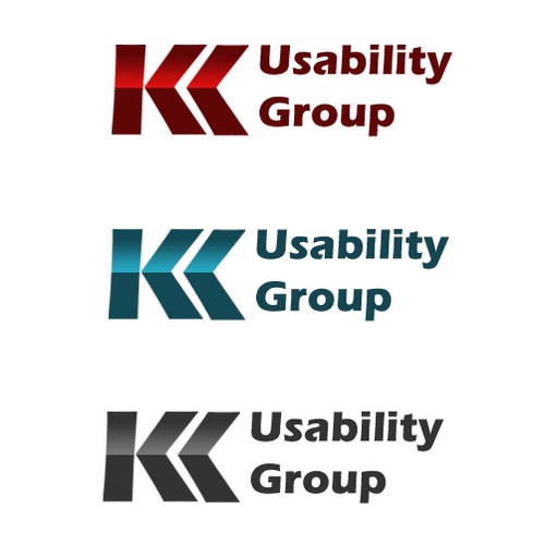 2K Usability Group Logo: Simple, Clean Diseño de vizit