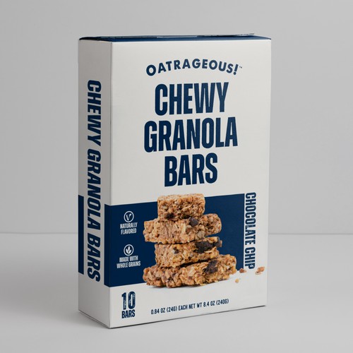 Design di DESIGN EYE-CATCHING PACKAGING FOR CHOCOLATE CHIP CHEWY GRANOLA BARS! di #hjp