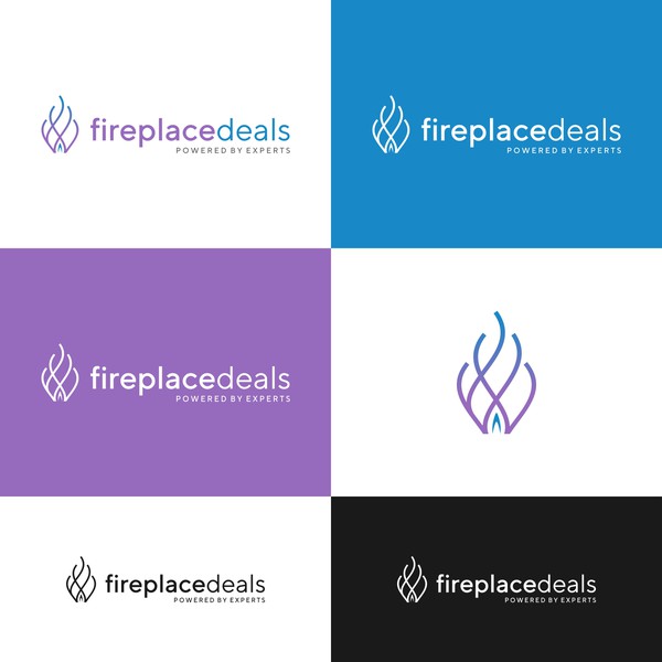Design by ZHF titled "Logo design for fire place deals"